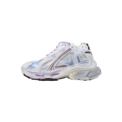 Balenciaga Runner Sneaker White Blue Pink 772767 WRUNG 3120 01