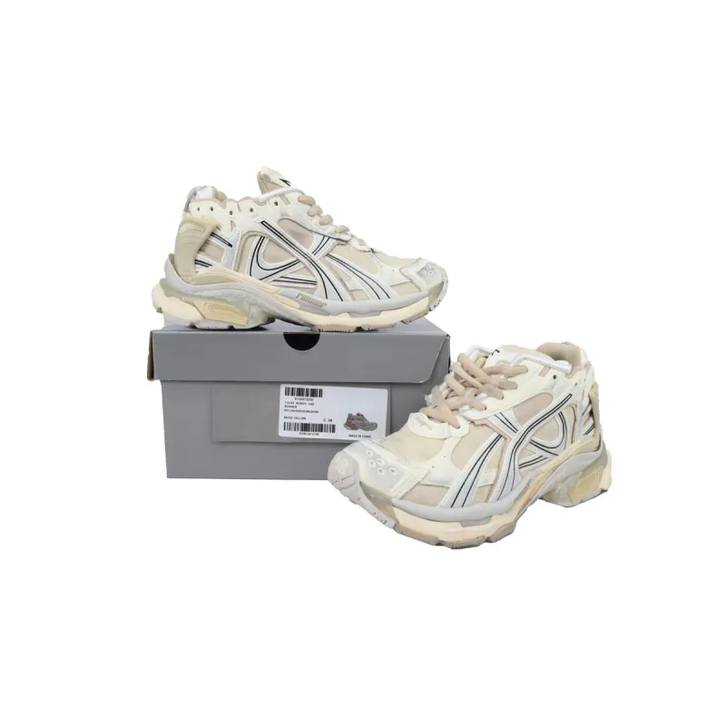 Balenciaga Runner Sneaker White Brown 772767 W3RNY 1205