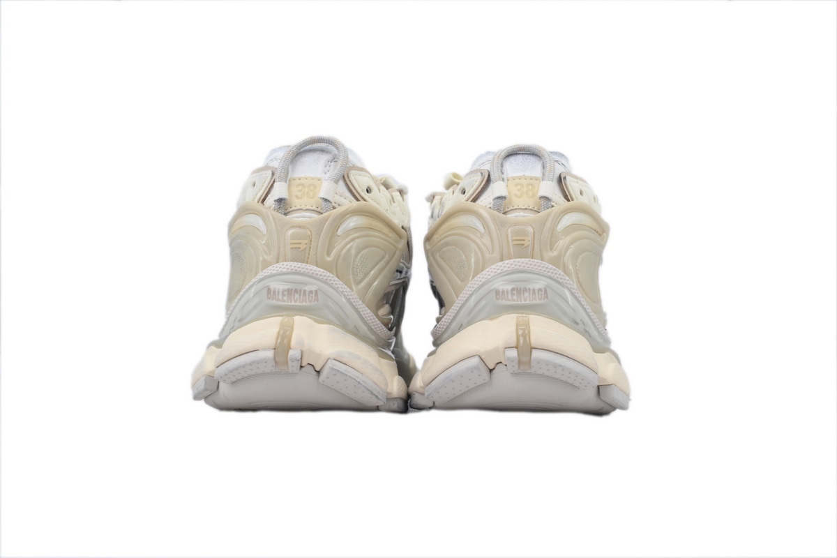 Balenciaga Runner Sneaker White Brown 772767 W3RNY 1205