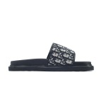 Dior Aqua Sandal Beige And Black Dior Oblique Jacquard