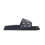 Dior Aqua Sandal Beige And Black Dior Oblique Jacquard