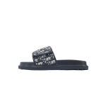Dior Aqua Sandal Beige And Black Dior Oblique Jacquard