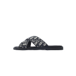 Dior Alias Sandal Beige And Black Dior Oblique Jacquard