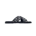 Dior Alias Sandal Beige And Black Dior Oblique Jacquard