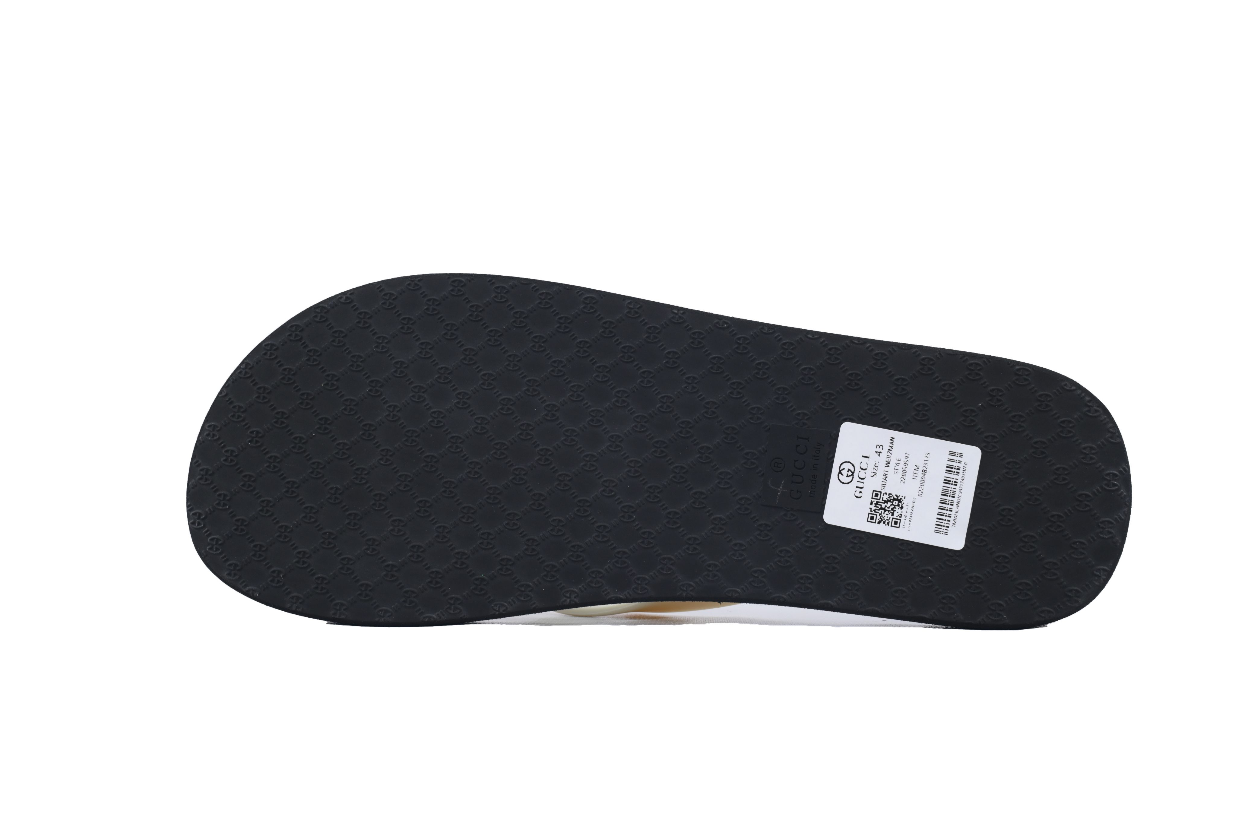 Gucci Slippers Striped Black And White