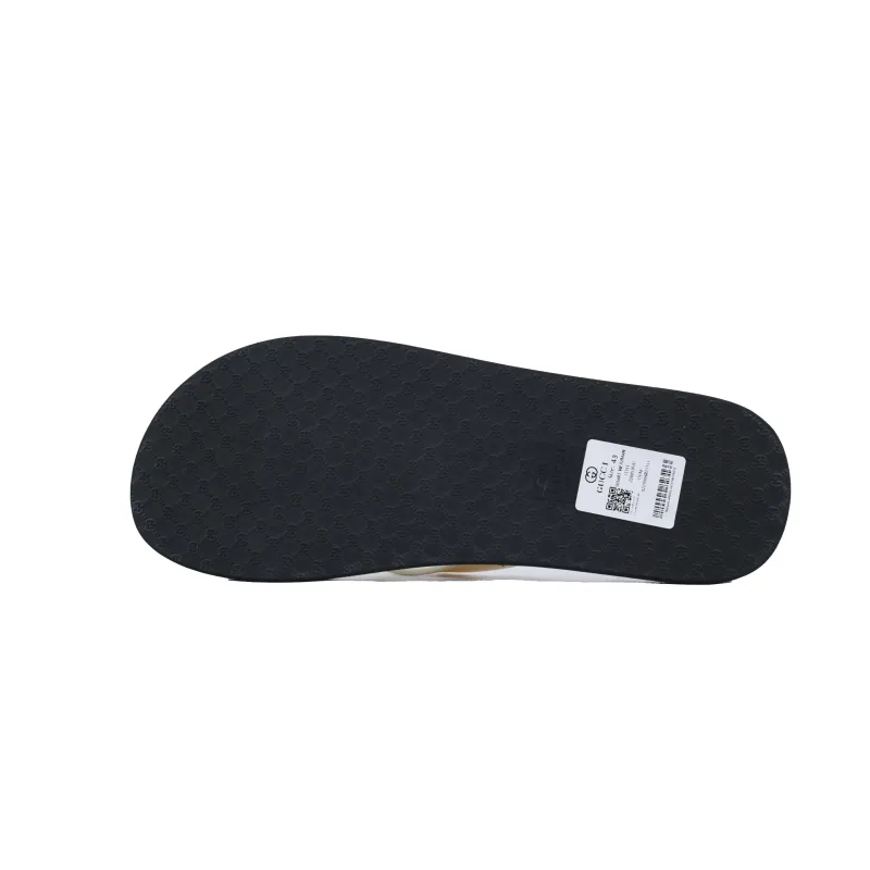 Gucci Slippers Striped Black And White