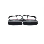 Gucci Slippers Striped Bottom Flower Black