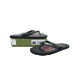 Gucci Slippers Striped Bottom Flower Black