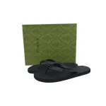 Gucci Slippers Striped Double Black