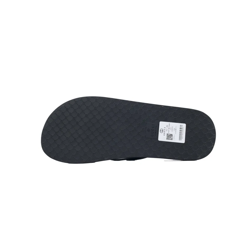 Gucci Slippers Striped Double Black