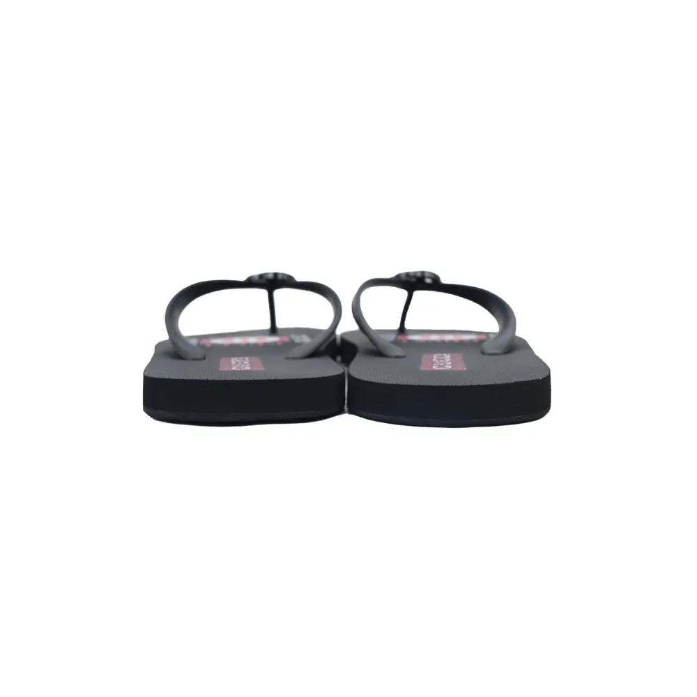 Gucci Slippers Striped Double G Black