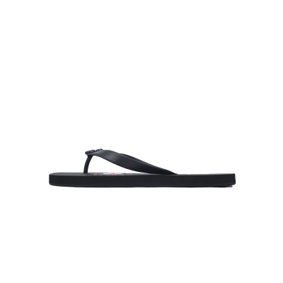 Gucci Slippers Striped Double G Black 01