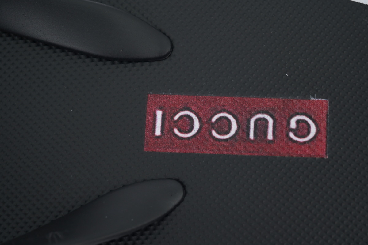 Gucci Slippers Striped Double G Black