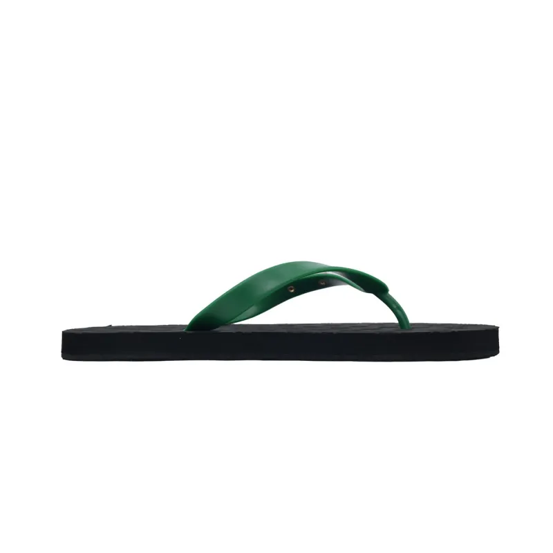 Gucci Slippers Striped Double G Black Green