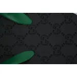 Gucci Slippers Striped Double G Black Green