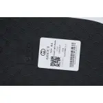 Gucci Slippers Striped Double G Printed Black Rice
