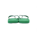 Gucci Slippers Striped Double G Printed Green