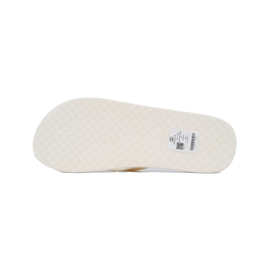 Gucci Slippers Striped Double G White