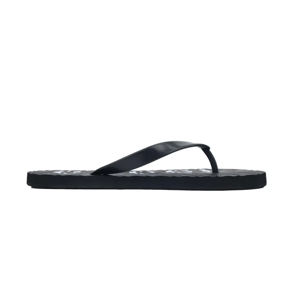 Gucci Slippers Striped Double Gucci Black