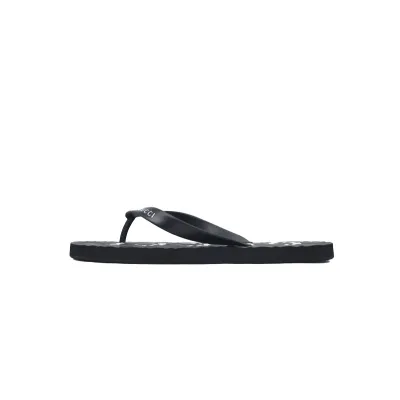 Gucci Slippers Striped Double Gucci Black 01