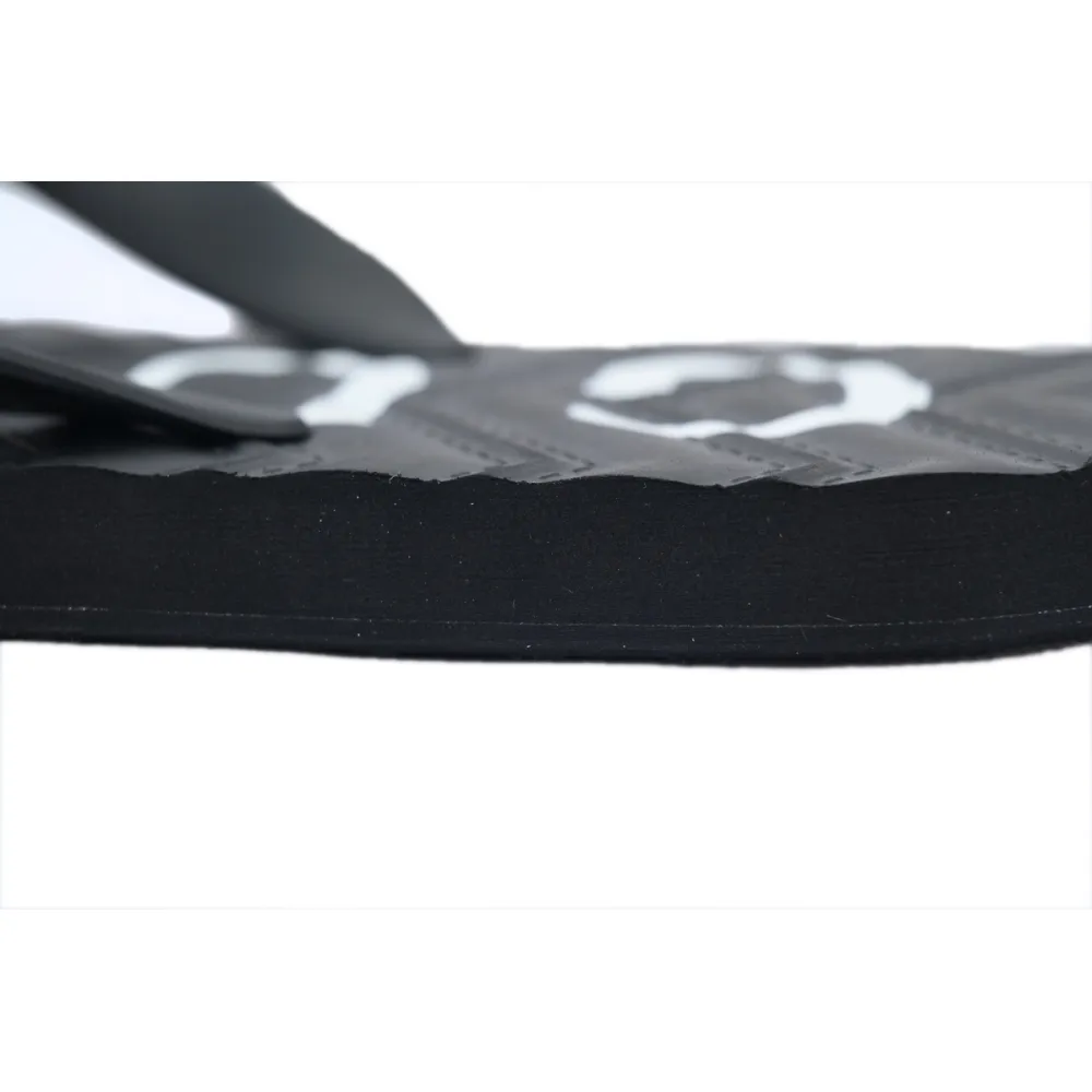 Gucci Slippers Striped Double Gucci Black