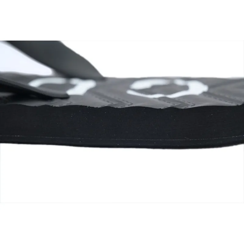 Gucci Slippers Striped Double Gucci Black
