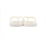 Gucci Slippers Striped Double Gucci Rice White