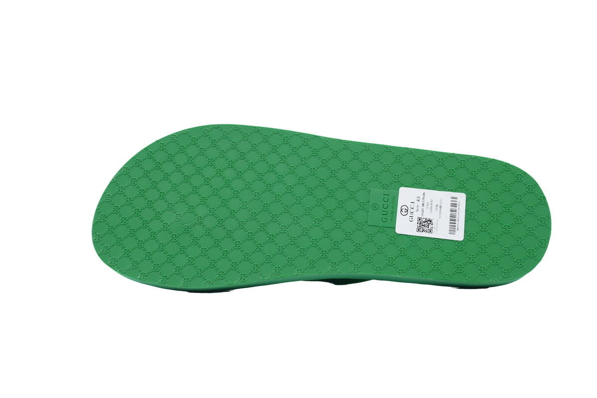 Gucci Slippers Striped Green