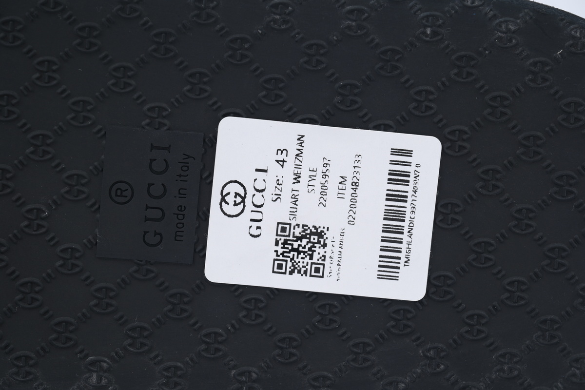 Gucci Slippers Striped Gucci All Black