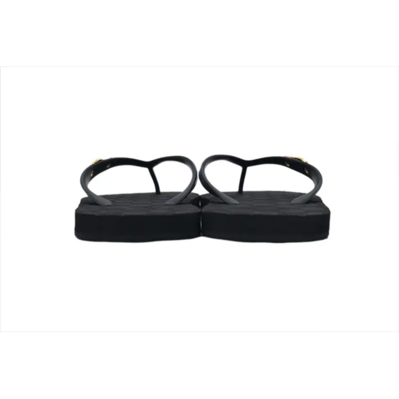 Gucci Slippers Striped Printed Black