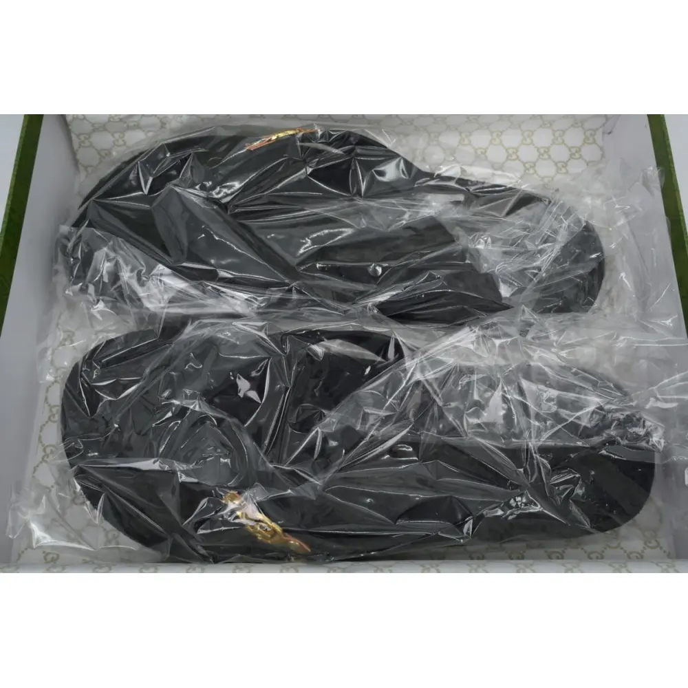 Gucci Slippers Striped Printed Black