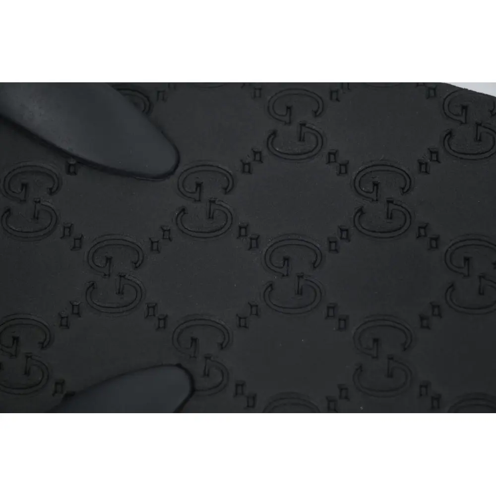 Gucci Slippers Striped Printed Black