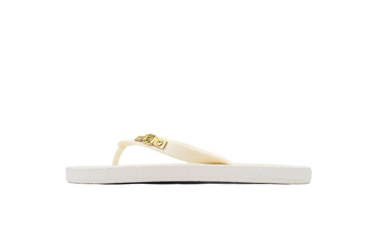 Gucci Slippers Striped Printed Rice White