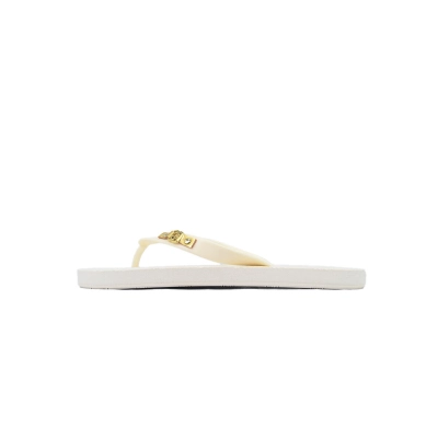 Gucci Slippers Striped Printed Rice White 01