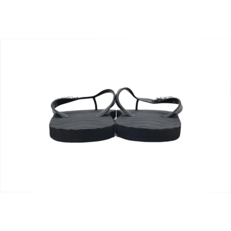 Gucci Slippers Striped Silver Black