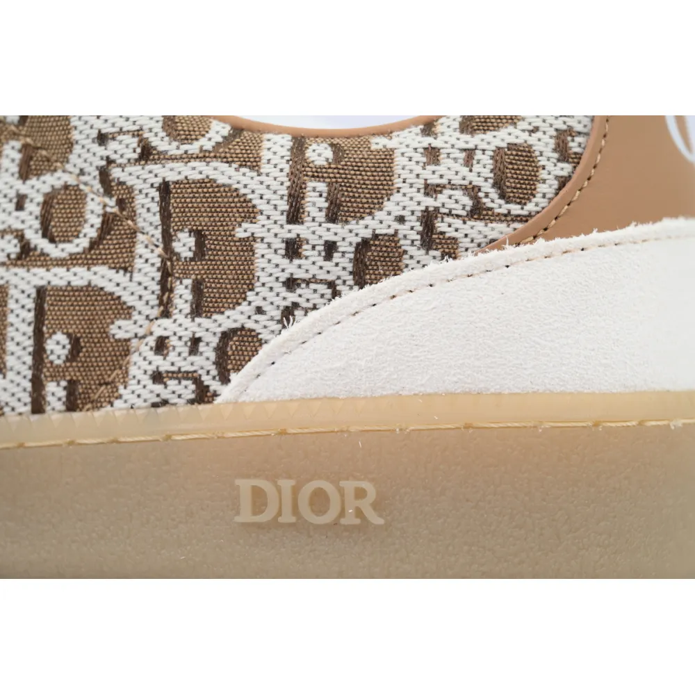 Dior B01 Matchpoint Sneaker 'White And Brown Print'