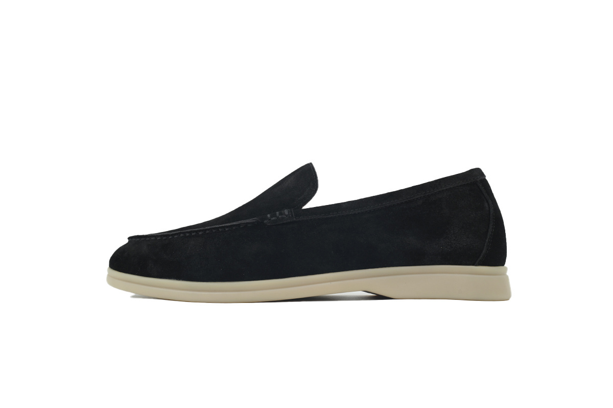 Loro Piana Bean Shoes Black