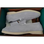 Loro Piana Bean Shoes Gray