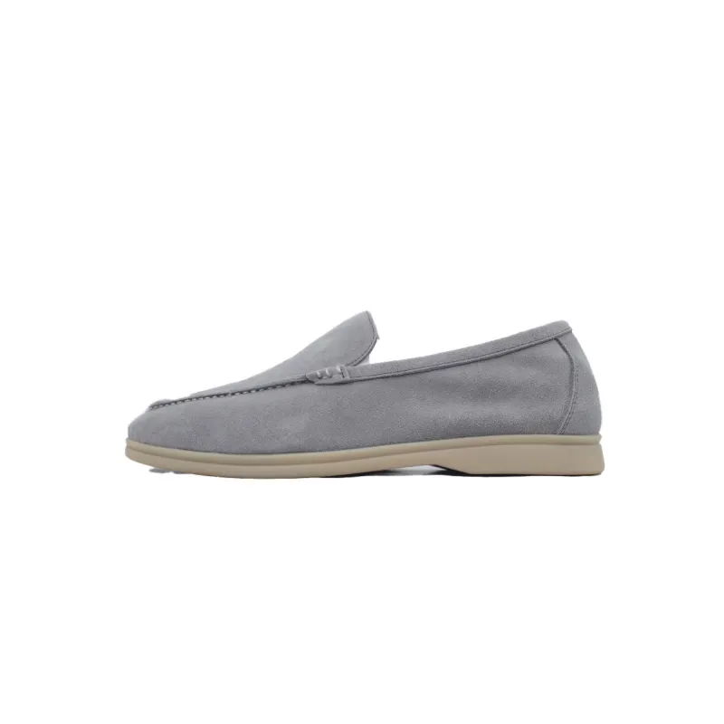 Loro Piana Bean Shoes Gray