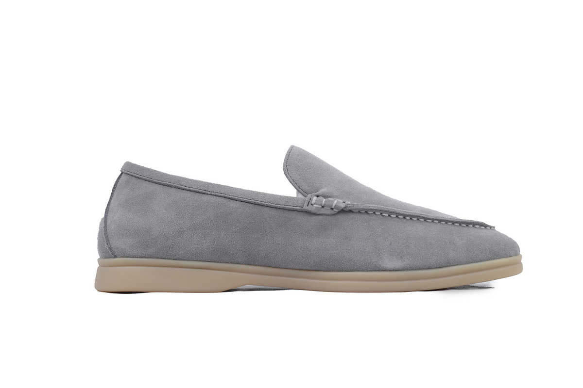 Loro Piana Bean Shoes Gray