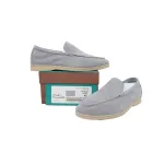 Loro Piana Bean Shoes Gray