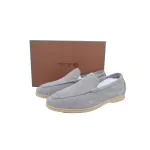 Loro Piana Bean Shoes Gray