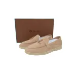 Loro Piana Bean Shoes In Apricot Color FAL5899