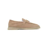 Loro Piana Bean Shoes In Apricot Color FAL5899