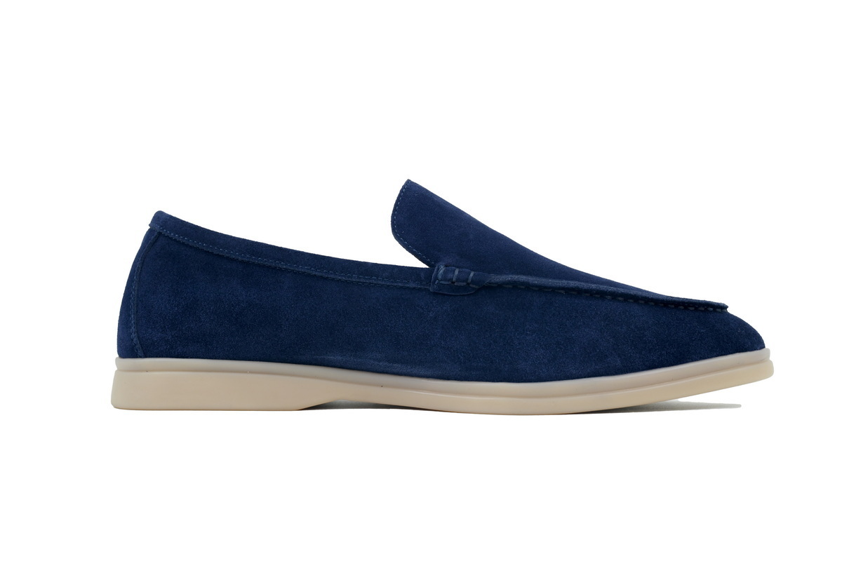 Loro Piana Bean Shoes In Blue
