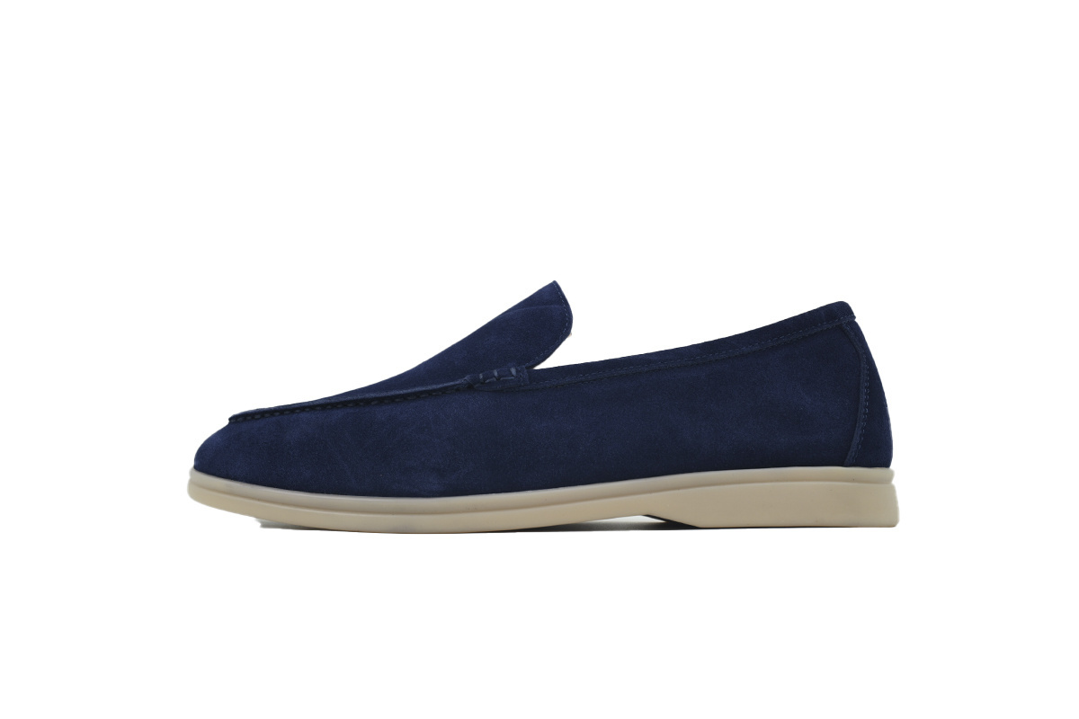 Loro Piana Bean Shoes In Blue