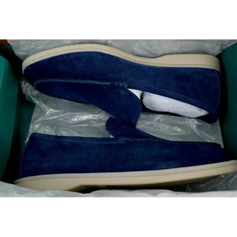 Loro Piana Bean Shoes In Blue