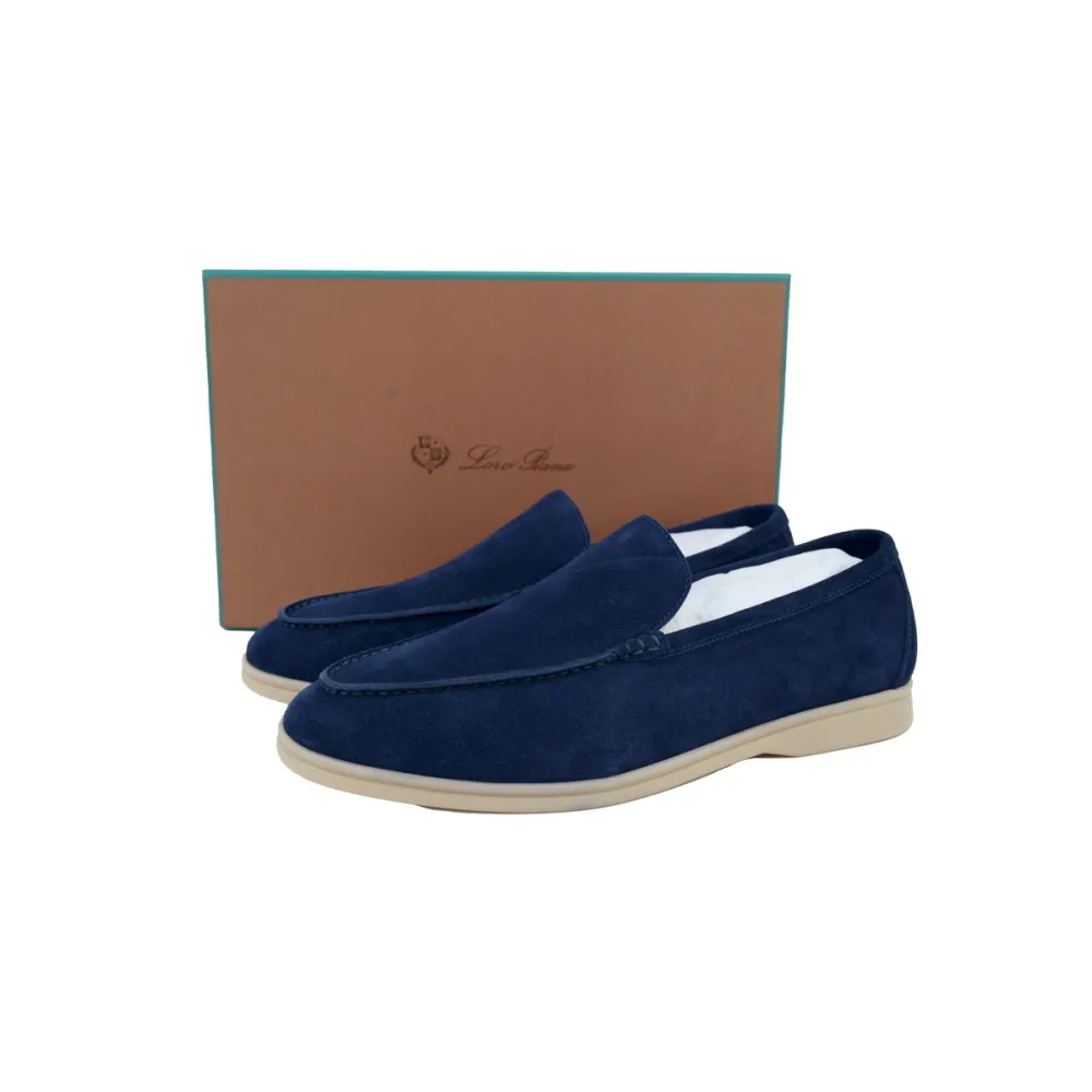 Loro Piana Bean Shoes In Blue
