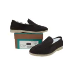 Loro Piana Bean Shoes In Red Brown Color