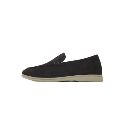 Loro Piana Bean Shoes In Red Brown Color 01